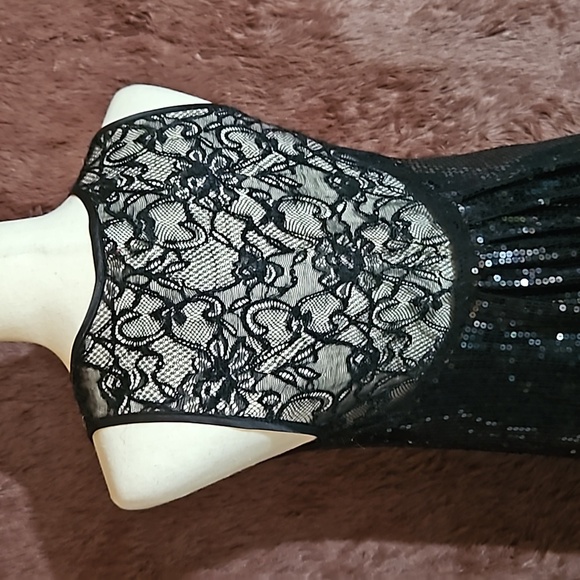 Wildcat Lace and Sequin Sleeveless Dress - Picture 4 of 6